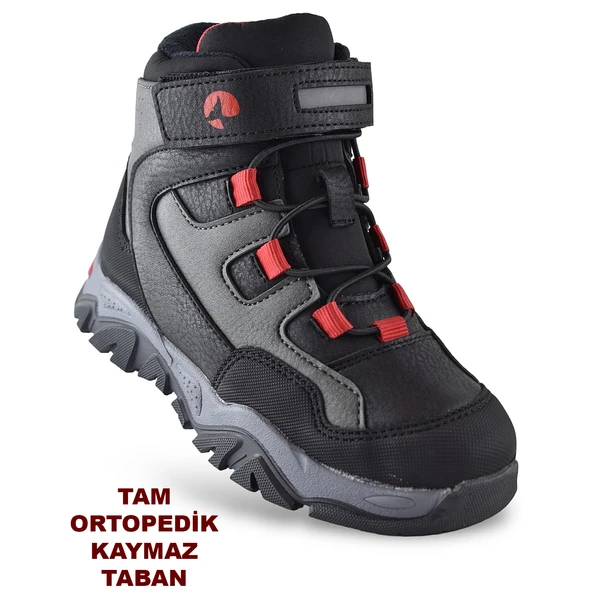 Barcelona Ortopedik Cırtlı Unisex Çocuk Bot Ayakkabı Çocuk Outdoor Bot ürün görseli 1