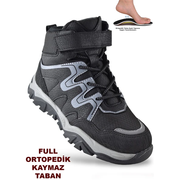 Everest Ortopedik Cırtlı Unisex Çocuk Bot Ayakkabı Çocuk Outdoor Bot ürün görseli 1