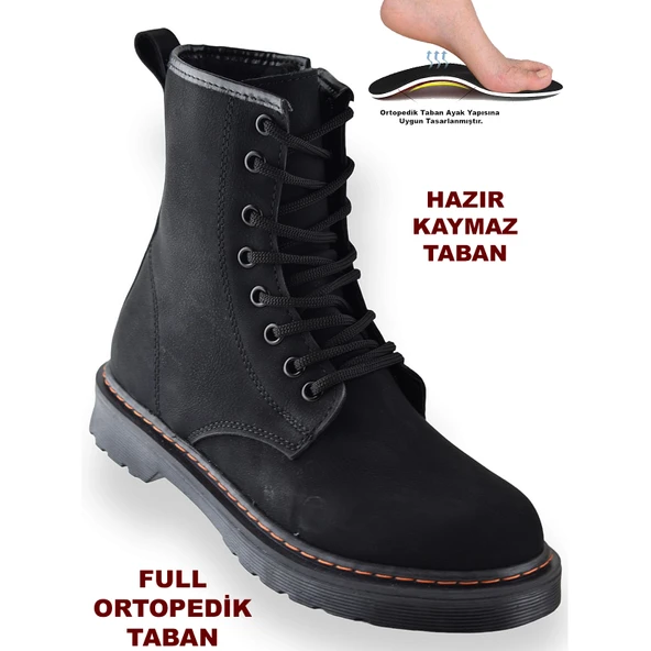 755 Günlük Bağcıklı Fermuarlı Kadın Bot Ayakkabı Postal Bayan Bot ürün görseli 1