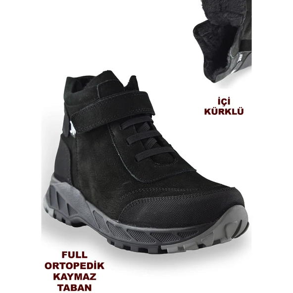 3564 Ortopedik Outdoor Erkek Çocuk Bot Ayakkabı Kaymaz Taban ürün görseli 1