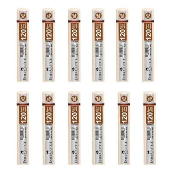 Faber-Castell Grip Min 0.5 mm 120'li Tüp Beyaz - 12 Adet ürün görseli 1