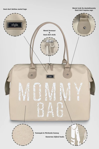 STYLO X Pro Mommy Bag Anne Bebek Bakım Kadın Çantası ürün görseli 1
