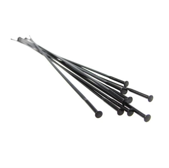 Sapim CX Ray SP Jant Teli Straight Pull Düz Başlı 276mm Siyah - Resim 4