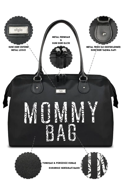 STYLO X Pro Mommy Bag Anne Bebek Bakım Kadın Çantası ürün görseli 1