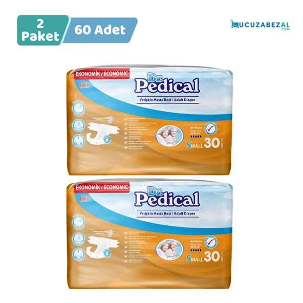 Dr.Pedical Belbantlı Hasta Bezi Small Küçük Beden 60 Adet ürün görseli 1