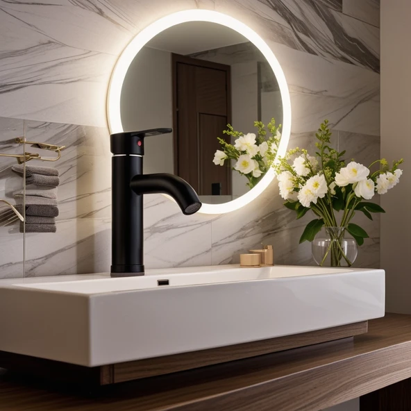 POLYFIT SİYAH MİX LAVABO BATARYASI F2 MODEL 21 CM ürün görseli 1