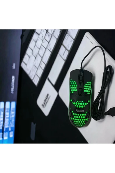 RT-10107 Işıklı Kablolu Mouse - Resim 3