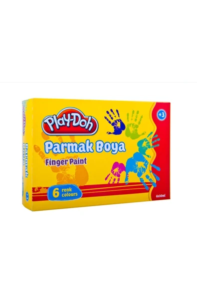Play-doh Parmak Boyası 6 Renk 30 ml Play-pr001 ürün görseli 1