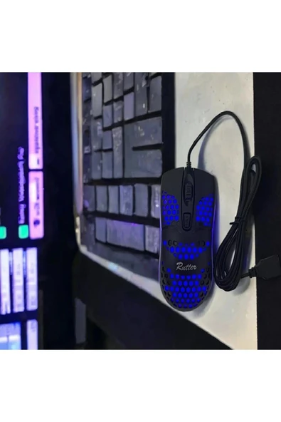 RT-10107 Işıklı Kablolu Mouse - Resim 4