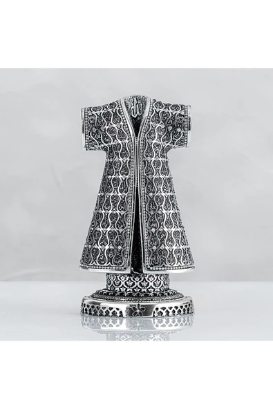 Kaftan Esmaül Hüsna Işlemeli - Gümüş Renk - Ebat : 8 X 18 Cm. Bıbloyc606 ürün görseli 1