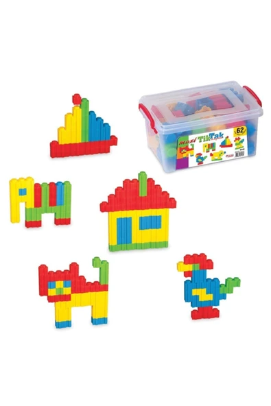 Oyuncak Maxi Tik-Tak Lego Puzzle Küçük Boy Box 62 Parça 03148 ürün görseli 1