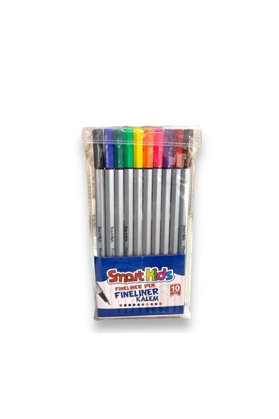 Smart Kıds 3563 Fınelıner Kalem 10 Renk Pvc Paket ürün görseli 1