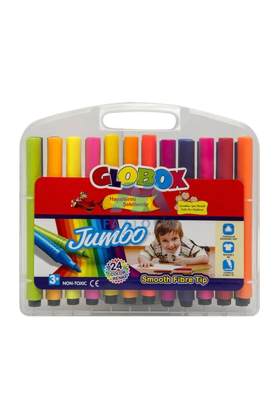 Globox Jumbo Üçgen Keçeli Kalem 24'lü ürün görseli 1