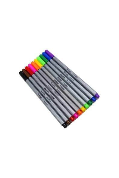 Fineliner Kalem 10 Renk - Resim 4