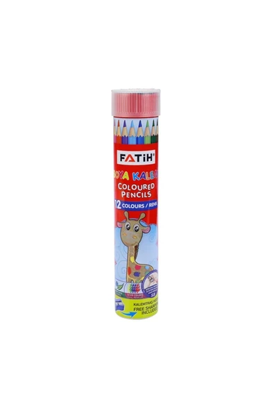 Fatih 12 Renk Kuru Boya Teneke Kutu ürün görseli 1