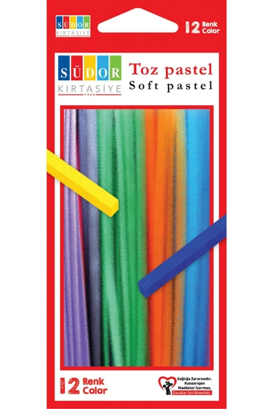 12 Renk Toz Pastel Boya - Resim 3