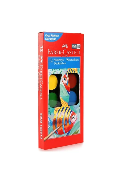 Faber-castell 12 Li Sulu Boya ürün görseli 1