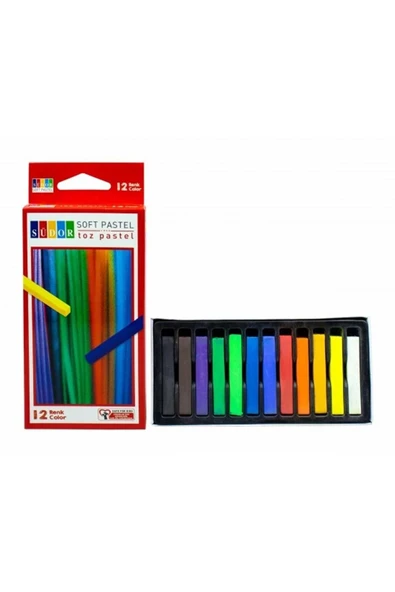 Soft Pastel - Toz Pastel 12 Renk ürün görseli 1