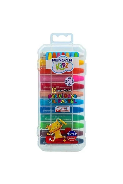 PASTEL BOYA KİDZ PRATİK KUTULU 12 RENK ürün görseli 1