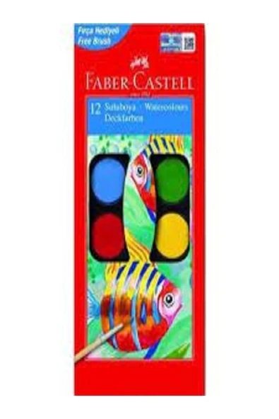 Faber Castel Redline Suluboya 12 Renk Büyük Boy ürün görseli 1