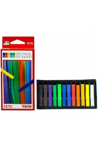 12 Renk Toz Pastel Boya ürün görseli 1