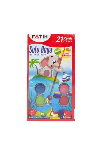 Sulu Boya 21 Renk Büyük Boy K-21 0559 ürün görseli 1