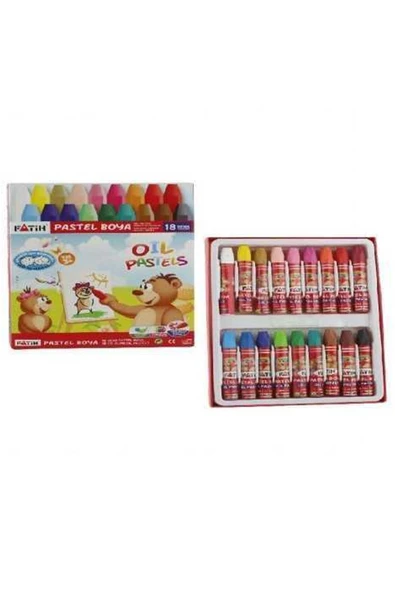 Pastel Boya Karton Kutu 18 Renk 50330 ürün görseli 1