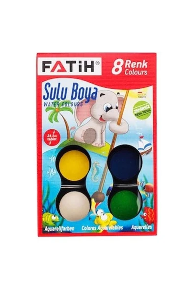 Sulu Boya 8 Renk 24 ml S-8 ürün görseli 1