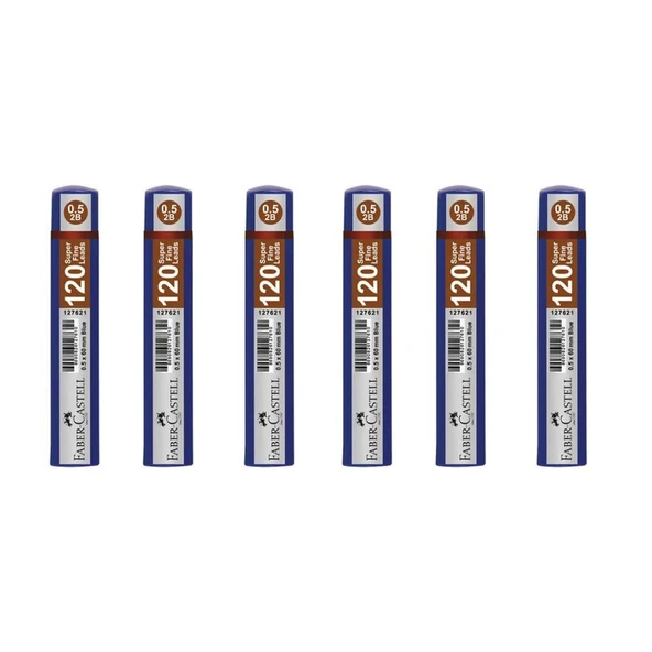 Faber-Castell Grip Min 0.5 mm 120'li Tüp Mavi - 6 Adet ürün görseli 1