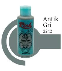 Rich Multi Surface Akrilik Boya 120ml 2242 Antik Gri ürün görseli 1