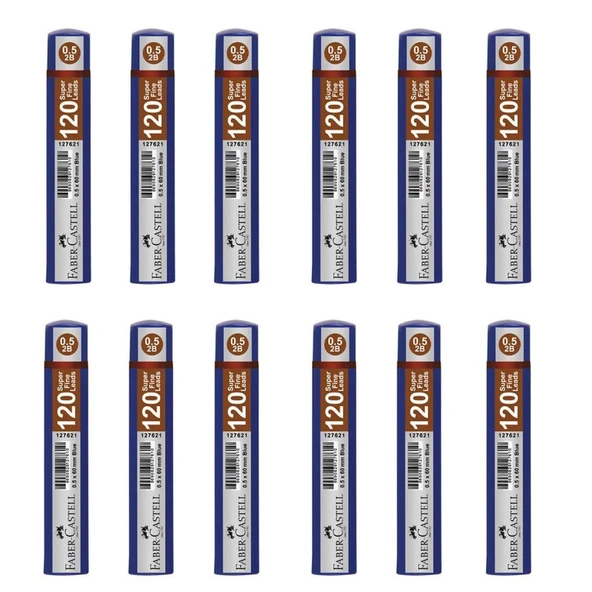Faber-Castell Grip Min 0.5 mm 120'li Tüp Mavi - 12 Adet ürün görseli 1