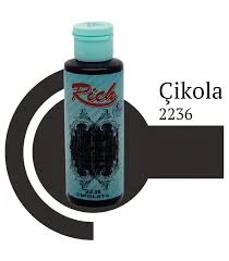 Rich Multi Surface Akrilik Boya 120ml 2236 Çikolata ürün görseli 1