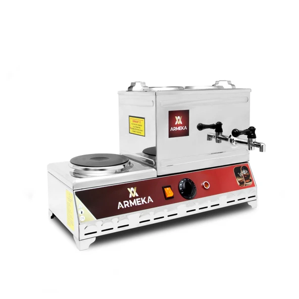 Armeka Çay Kazanı Sanayi Tipi 15 Litre Çay Kazanı Elektrikli Pleytli Çay Kazanı Çay Ocağı ürün görseli 1