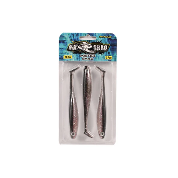 Ryuji Mister Shad 10cm 7gr Silikon Yem Renk : UV Shad ürün görseli 1