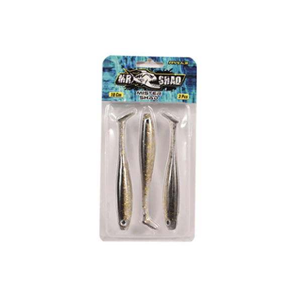 Ryuji Mister Shad 10cm 7gr Silikon Yem Renk : Black Gold ürün görseli 1