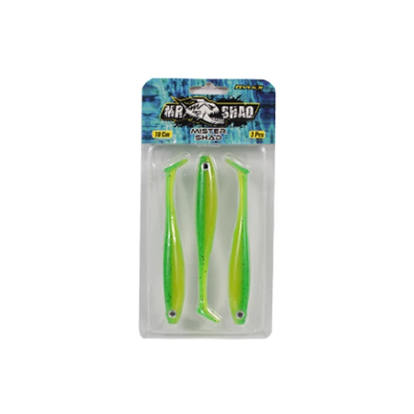 Ryuji Mister Shad 10cm 7gr Silikon Yem Renk : UV Lime ürün görseli 1