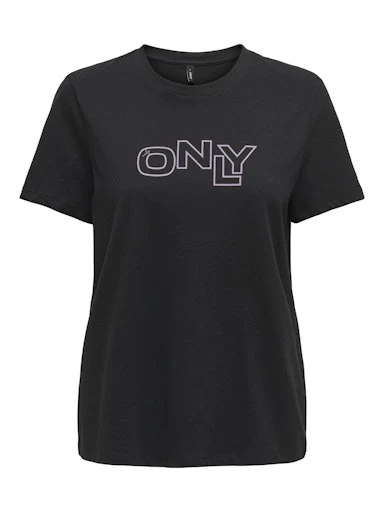 ONLY Kadın Onllotta Siyah Tişört 15339251S ürün görseli 1