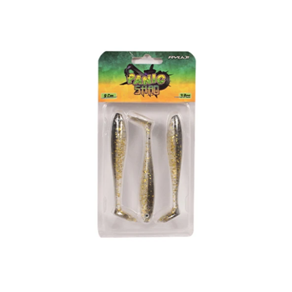 Ryuji Panic Shad 9cm 5.5gr Silikon Yem Renk : Black Gold ürün görseli 1