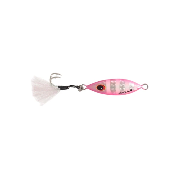 Ryuji Slow King 6,5cm 30gr Jig Yem Renk : Pink Zebra Glow ürün görseli 1