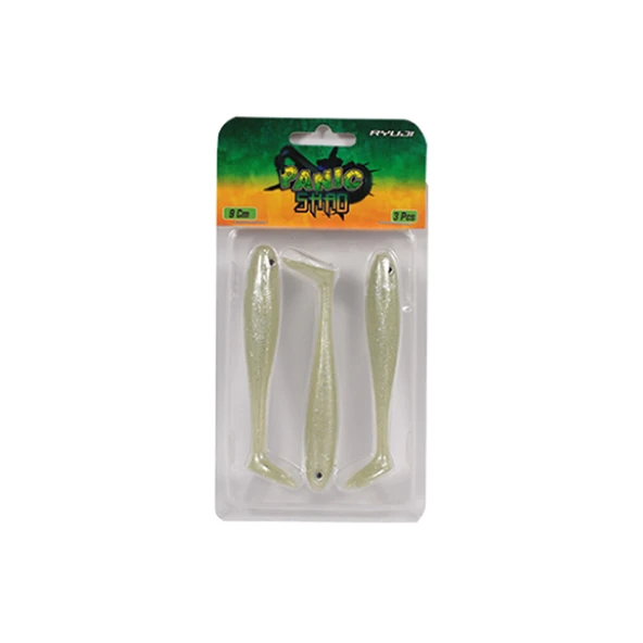 Ryuji Panic Shad 9cm 5.5gr Silikon Yem Renk : Pearl White Glow ürün görseli 1