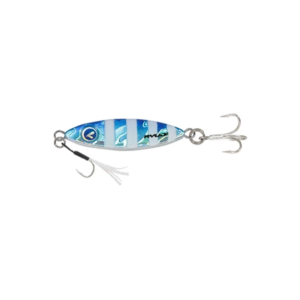 Ryuji Zuby 4,3cm 15gr Jig Yem Renk : Blue Glow Zebra ürün görseli 1