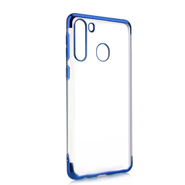 Galaxy A11 / Galaxy M11 İnce Köşeleri Renkli Şeffaf Kaliteli Kılıf ürün görseli 1