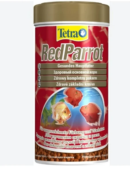 Tetra Red Parrot Papağan Cichlid Balık Yemi 1 L. 320 Gr. ürün görseli 1