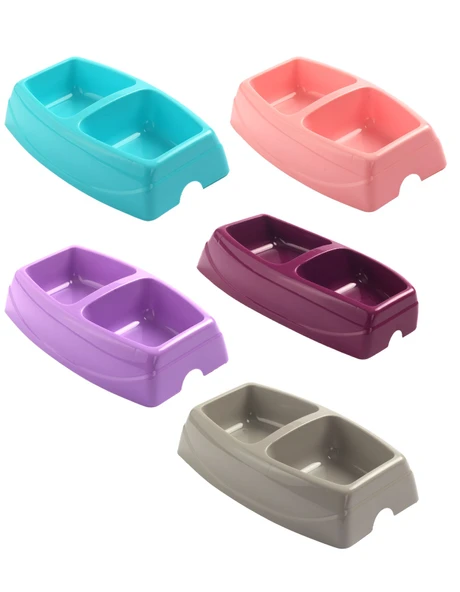 2'li Büyük Mama ve Su Kabı 30.5 x 7,5 x 15,5 cm Plastik ürün görseli 1