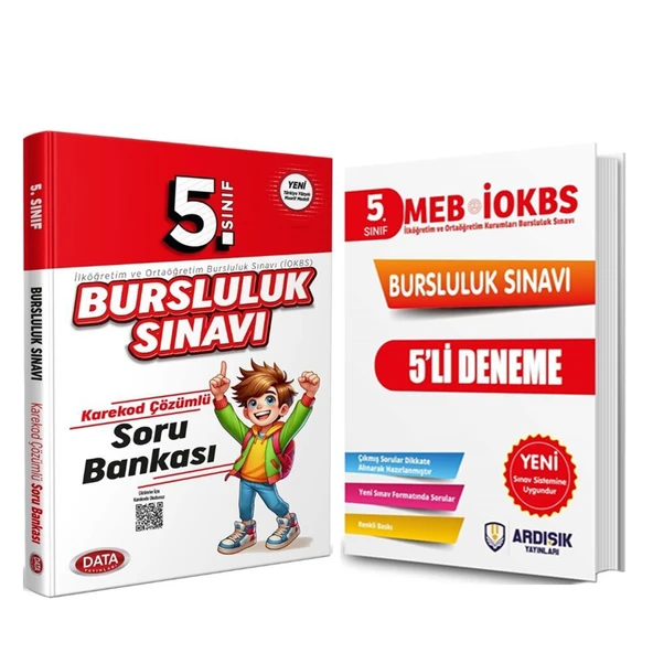 Data 5.Sınıf Bursluluk Soru ve Ardışık PYBS Deneme Seti 2 Kitap ürün görseli 1