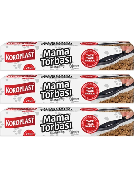 Koroplast Mama Torbası 10 Lu 26 x 28 Cm  x 3 Paket ürün görseli 1