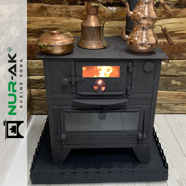 Nurak 65X50 Camlı Kömür Kuzinesi ürün görseli 1