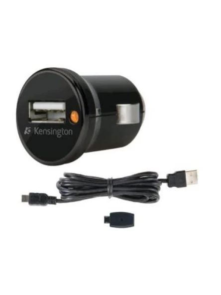 KENSINGTON  K38062EU-CAR CHARGER USB-ARAÇ İÇİ USB ŞARJ CİHAZI - MİNİ/MİCRO USB ürün görseli 1