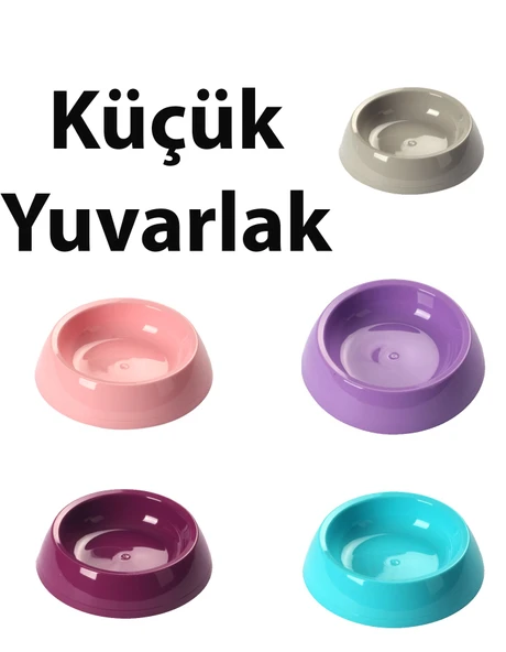 Küçük Yuvarlak Mama ve Su Kabı 14 x 3,5 cm ürün görseli 1