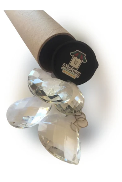 ABOOWE Damla Kristal Avize Taşı 5 Adet Cam Lazer Kesim 50 Mm ürün görseli 1